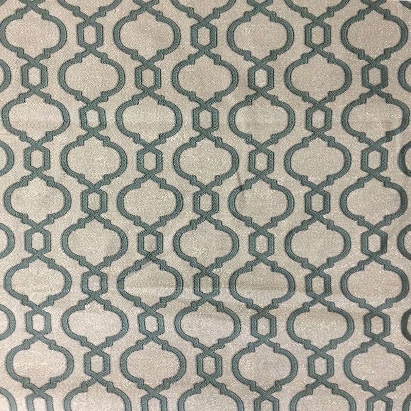 Vista Fabric in color Aqua is a Two-Toned Modern Geometric Fabric pattern good for Drapery & Curtain Fabric