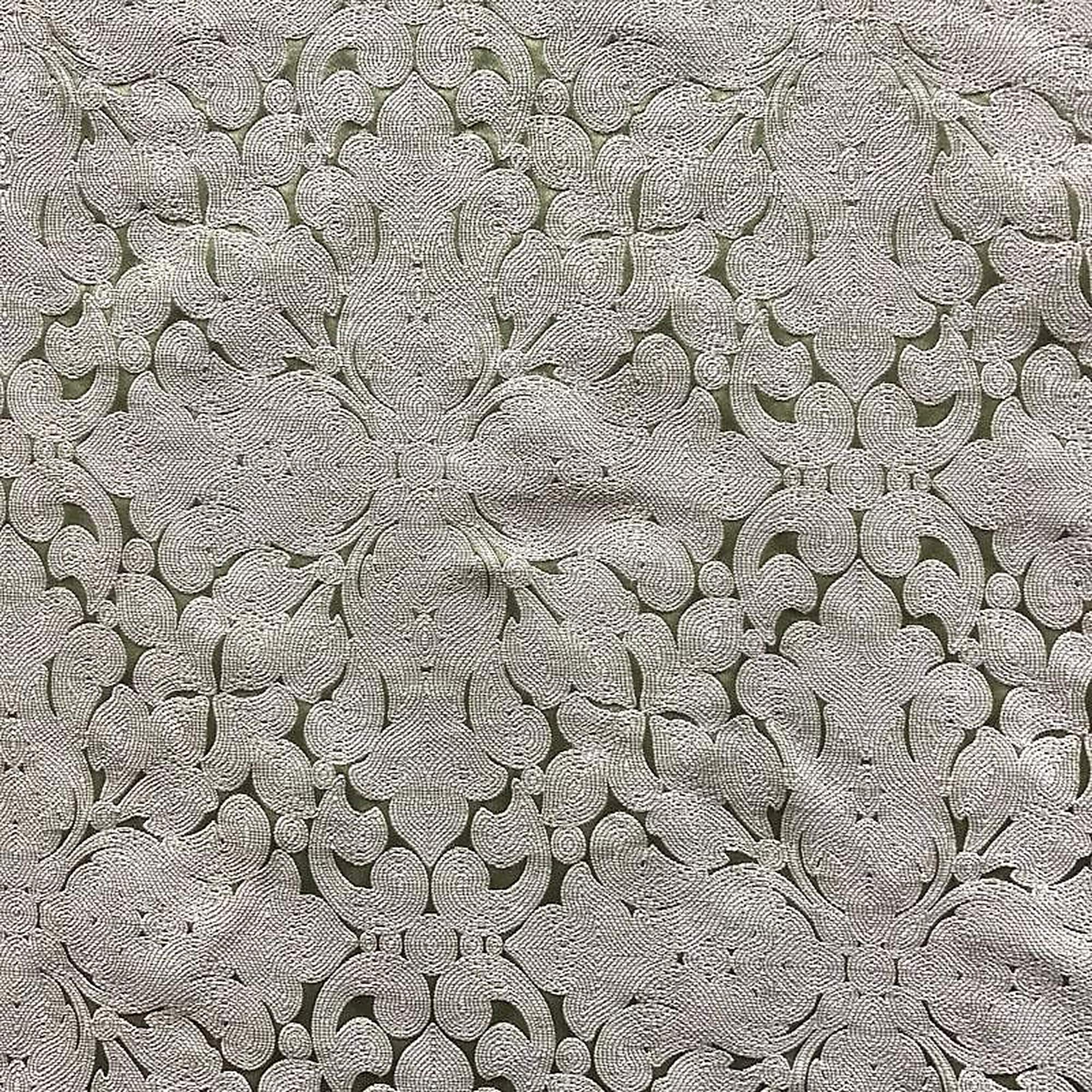 Washington Fabric in color Pistachio is a Floral Embroidered Damask Fabric pattern good for Upholstery Fabric