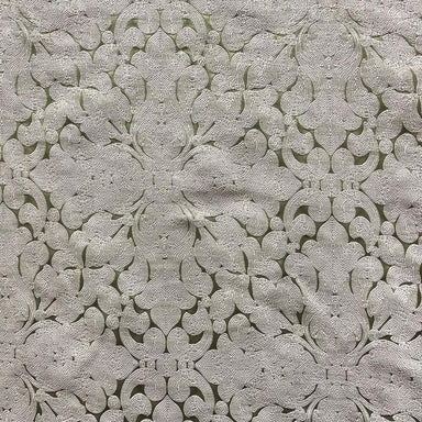 Washington Fabric in color Pistachio is a Floral Embroidered Damask Fabric pattern good for Upholstery Fabric