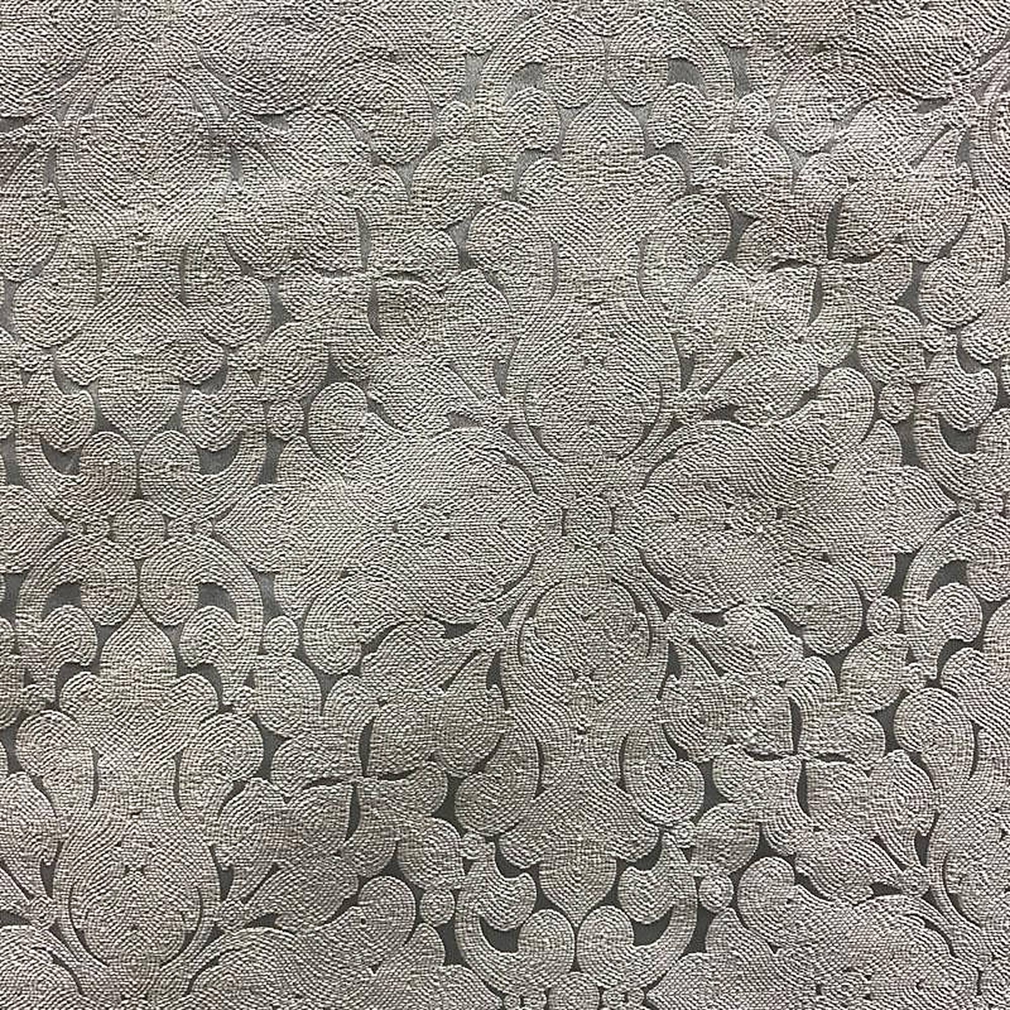Washington Fabric in color Gray is a Floral Embroidered Damask Fabric pattern good for Upholstery Fabric