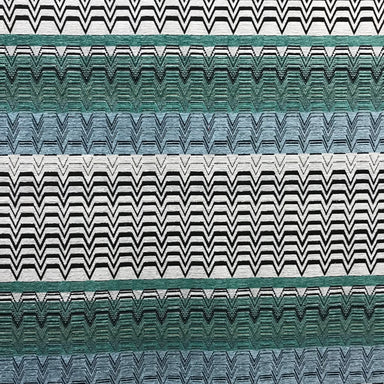 Westwood Fabric in color Aquamarine is a Multicolored Chevron Fabric pattern good for Upholstery Fabric