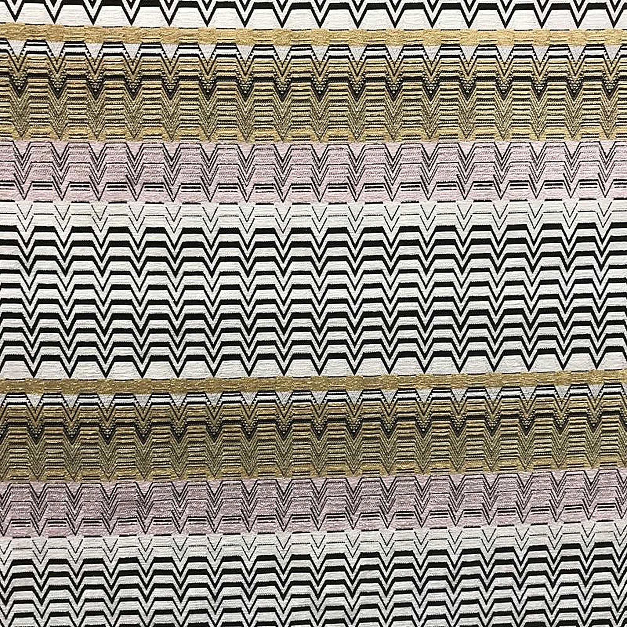 Westwood Fabric in color Carnation is a Multicolored Chevron Fabric pattern good for Upholstery Fabric