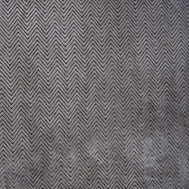 Zion Fabric in color Gray is a Zigzag Chevron Velvet Fabric pattern good for Drapery & Curtain Fabric and Upholstery Fabric