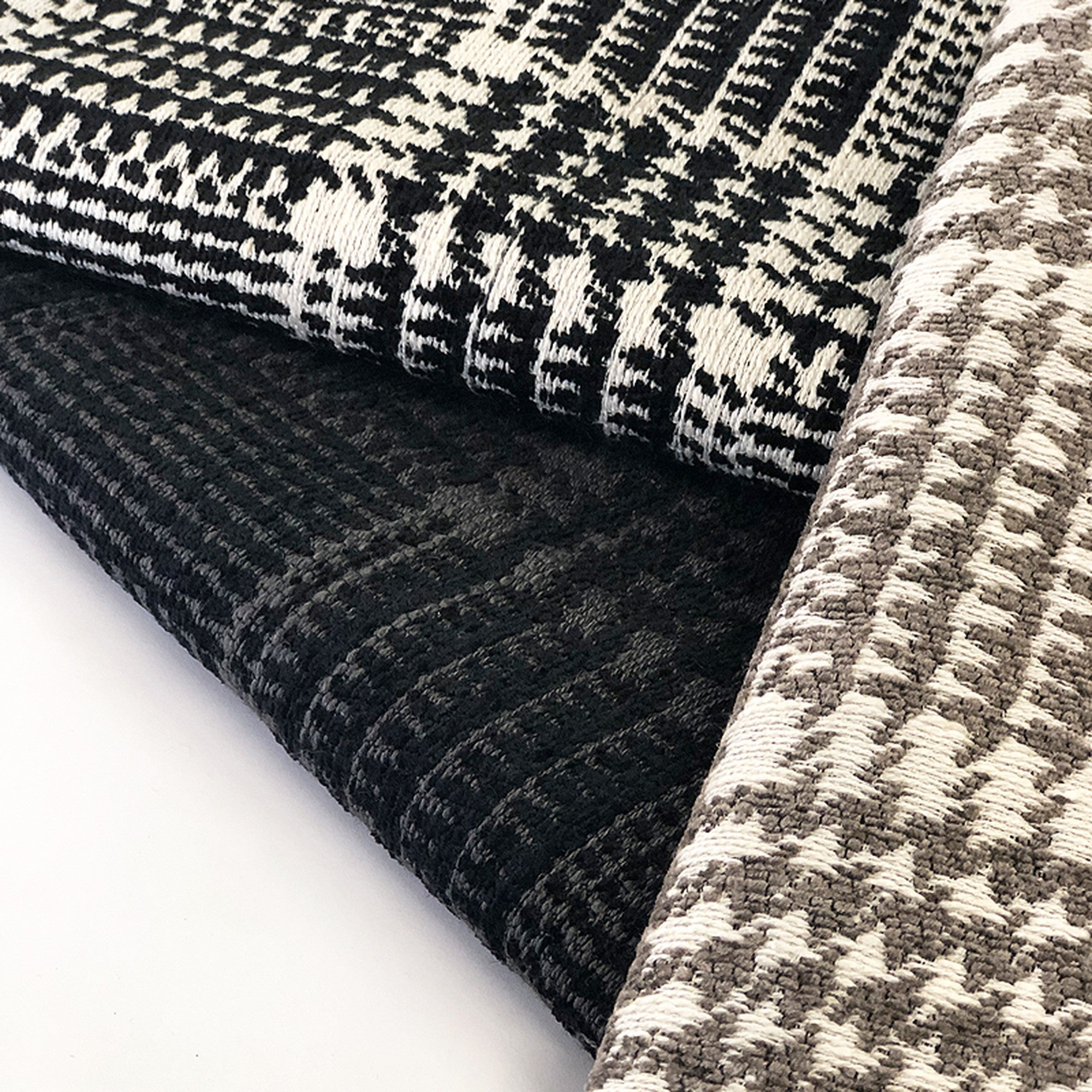 Jace Fabric | Houndstooth Square Chenille Fabric | Drapery & Curtain Fabric and Upholstery Fabric