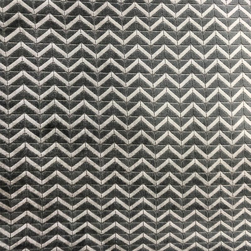 Kenny Fabric | Zigzag Chevron Cut Velvet